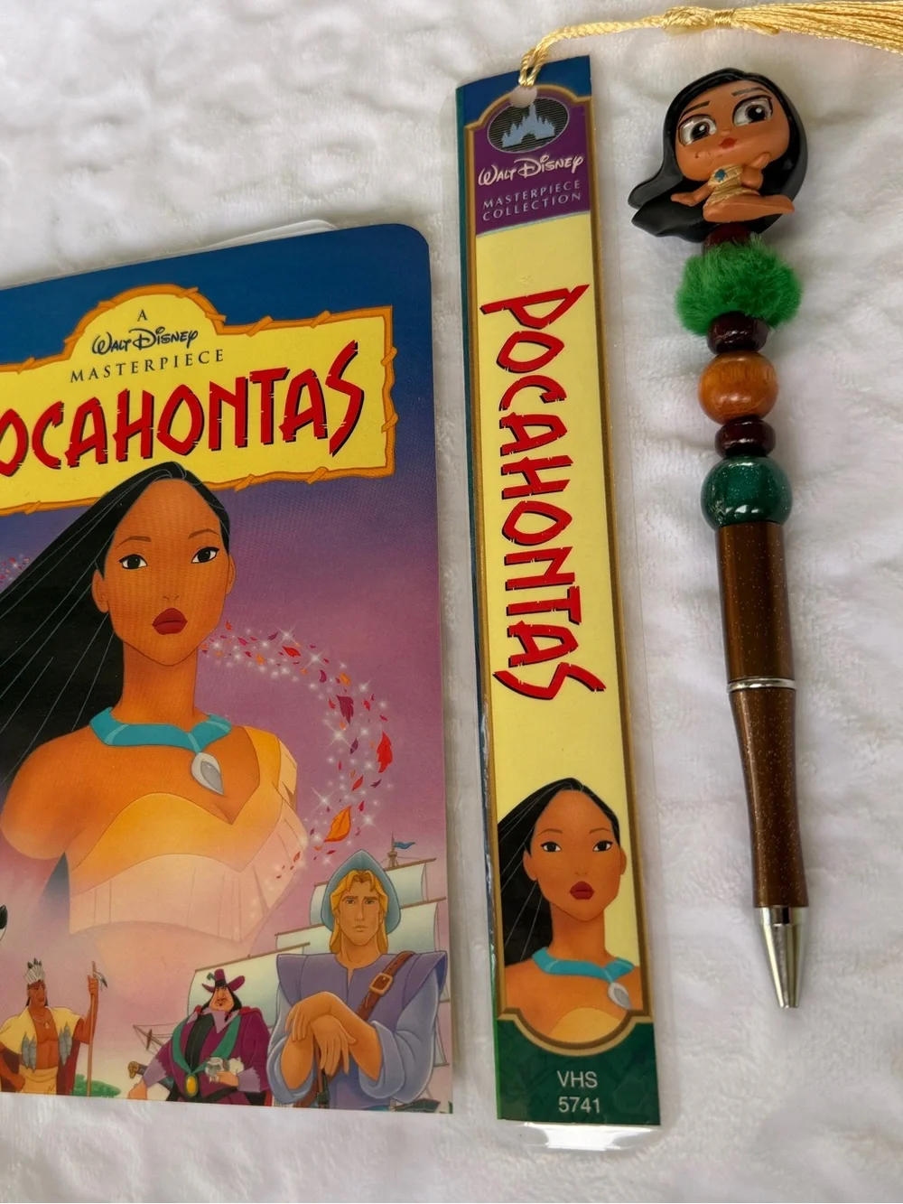 Up-cycled Pocahontas VHS notebook bundle